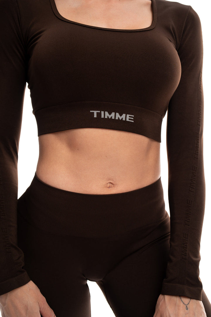 Crop top s dlouhým rukávem Seamless Skin 2.0 TIMME